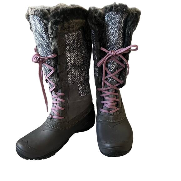 The North Face Tall Faux Fur Winter Snow Boots Women’s 7 - Picture 1 of 11